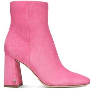 Sam Edelman Pink Women Codie Block- Heels Booties Size 10 New